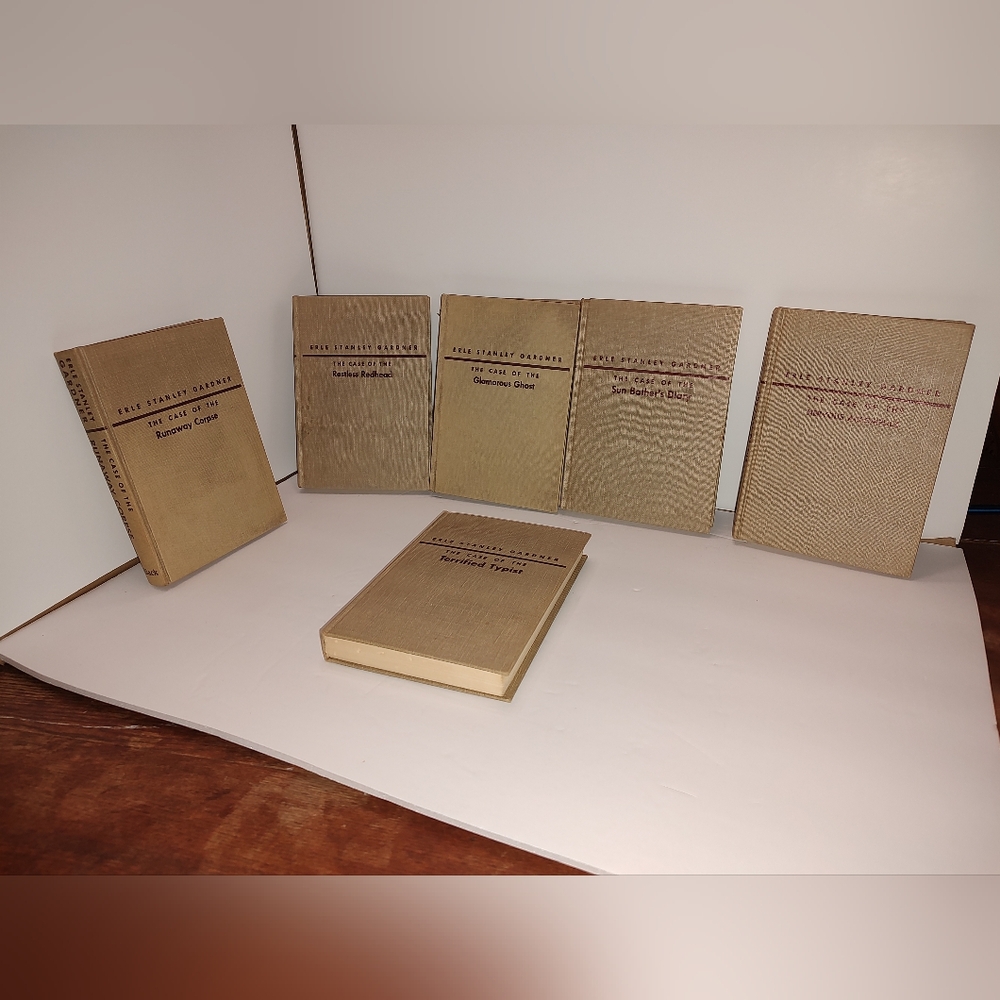 Lot of 6 Eric Stanley Gardner 1954-1956 Curtis Publishing Company Used Antique